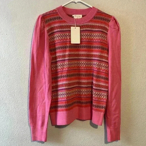 Fate Fair Isle Puff Sleeve Sweater - Picture 4 of 6